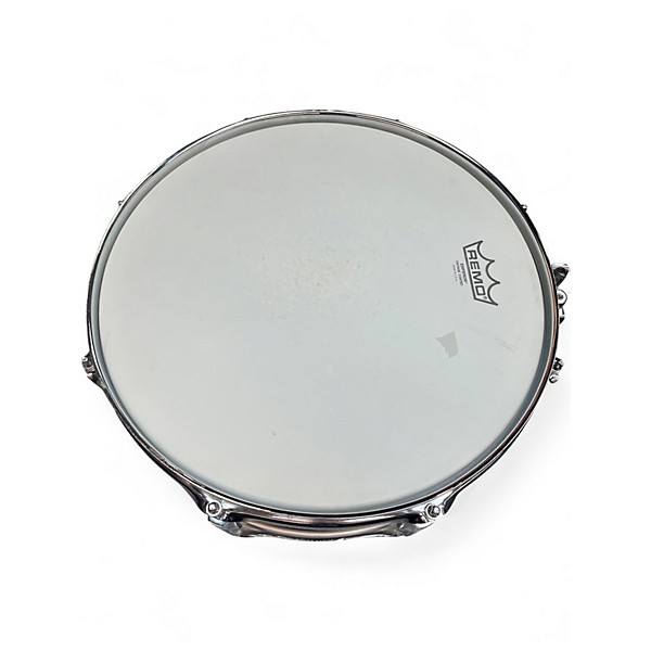 Used Pearl 14in Custom Alloy Sensitone Steel Snare Silver Drum