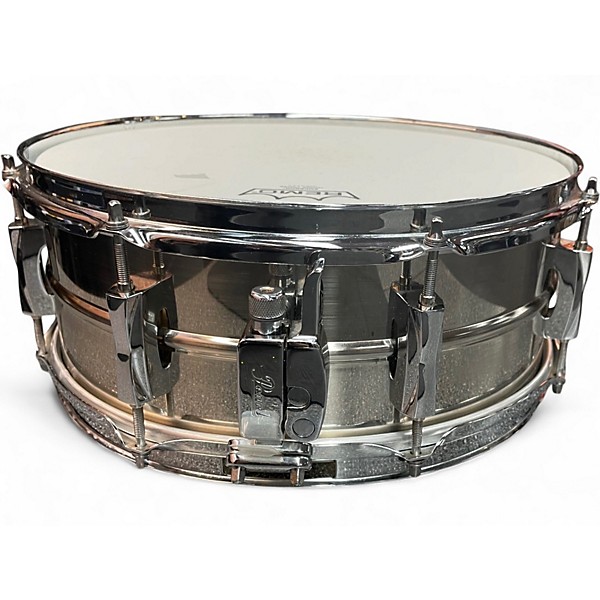 Used Pearl 14in Custom Alloy Sensitone Steel Snare Silver Drum