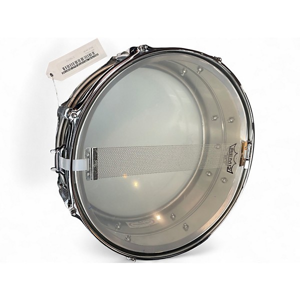 Used Pearl 14in Custom Alloy Sensitone Steel Snare Silver Drum