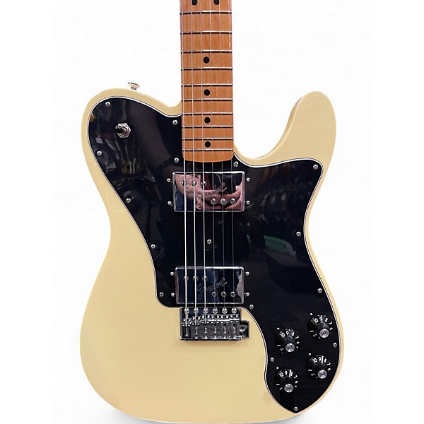Used 2023 Fender VINTERA II 70S TELECASTER DELUXE Vintage White Solid Body Electric Guitar