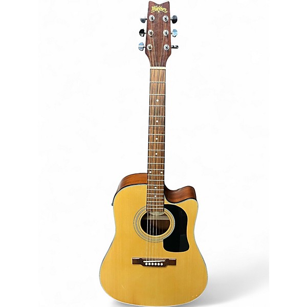 Used Washburn D12SCE Natural Acoustic Electric Guitar