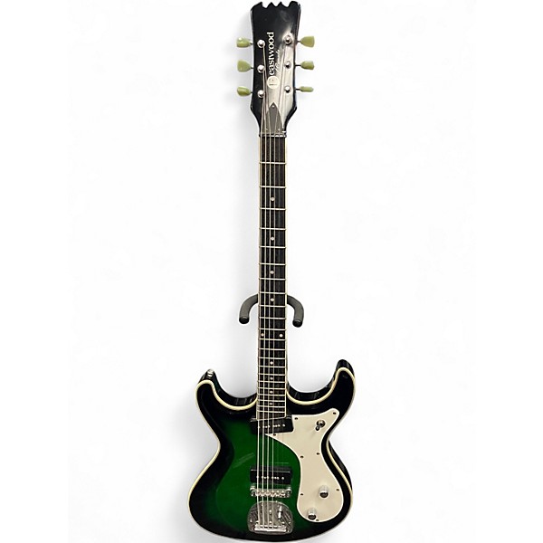 Used Eastwood SIDEJACK BARITONE DLX GREEN BURST Baritone Guitars