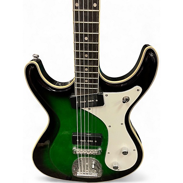 Used Eastwood SIDEJACK BARITONE DLX GREEN BURST Baritone Guitars