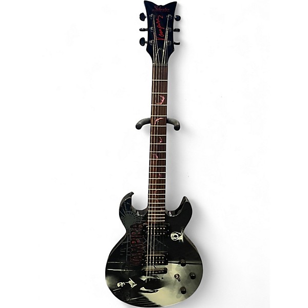 Used Schecter Guitar Research VAMPIRA Custom Graphic Solid Body Electric Guitar