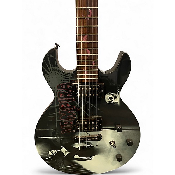 Used Schecter Guitar Research VAMPIRA Custom Graphic Solid Body Electric Guitar
