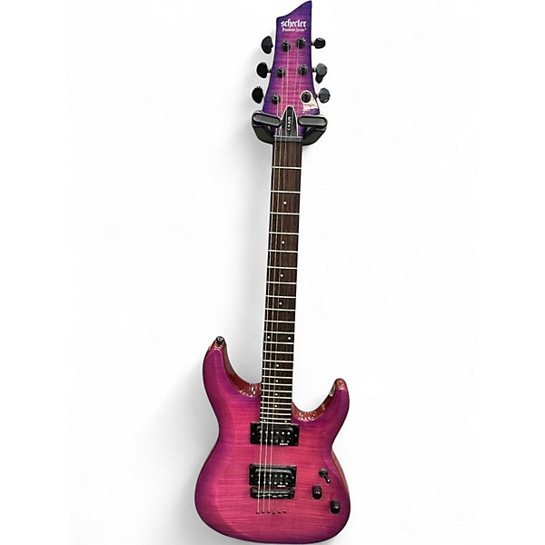 Used Schecter Guitar Research C6 ELITE Trans Purple Solid Body Electric Guitar