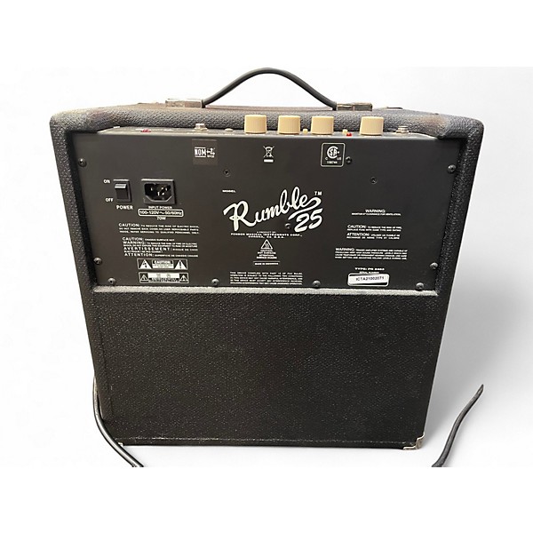 Used Fender Rumble 25 25W 1x8 Bass Combo Amp