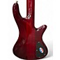 Used Schecter Guitar Research Stiletto Elite 5 String Left Handed Cherry Electric Bass Guitar