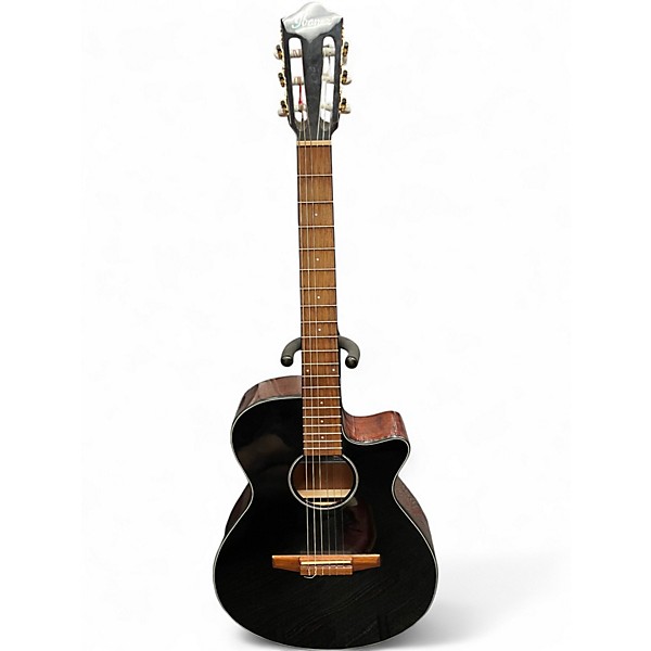 Used Ibanez AEG50N-BKH Black Classical Acoustic Electric Guitar