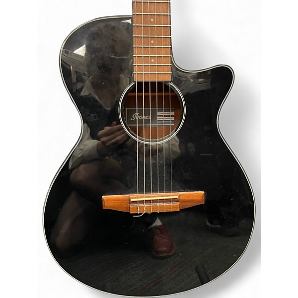 Used Ibanez AEG50N-BKH Black Classical Acoustic Electric Guitar