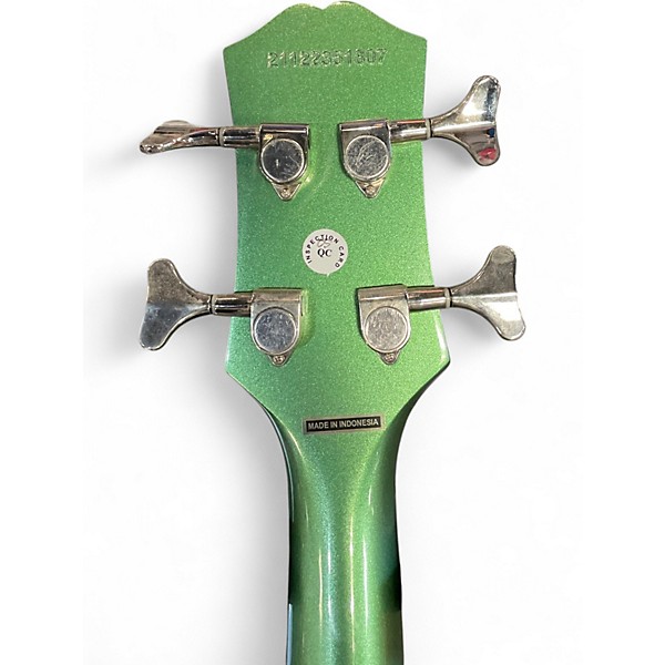 Used Epiphone Embassy Pro Emerald Green Electric Bass Guitar