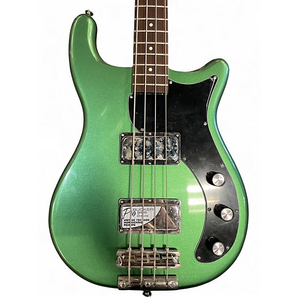 Used Epiphone Embassy Pro Emerald Green Electric Bass Guitar