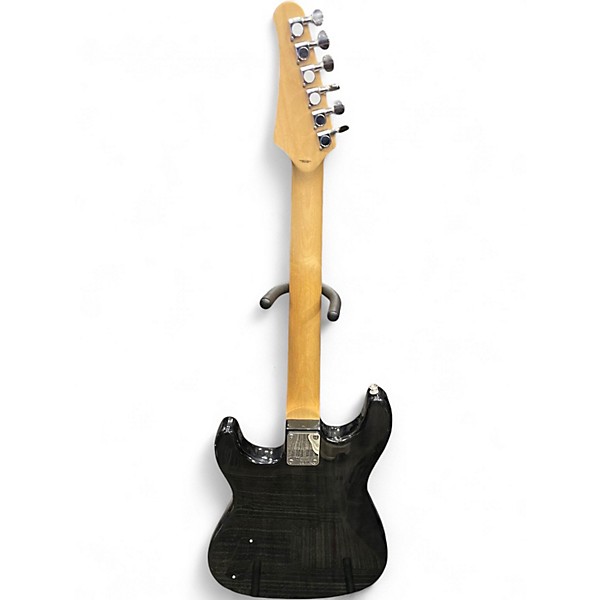 Used Rise by Sawtooth S-STYLE Black Solid Body Electric Guitar