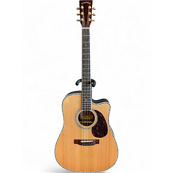 Used Zager ZAD80CE Natural Acoustic Guitar