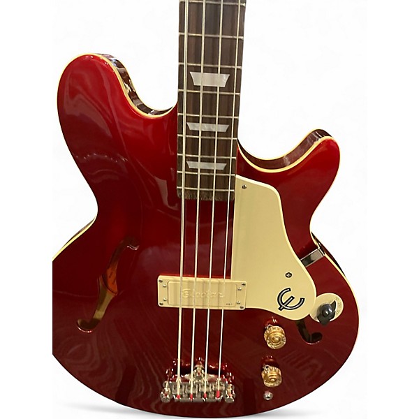 Used Epiphone Jack Casady Signature Cherry Electric Bass Guitar