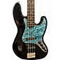 Used Fender Deluxe Jazz Bass Black Electric Bass Guitar