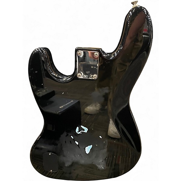 Used Fender Deluxe Jazz Bass Black Electric Bass Guitar