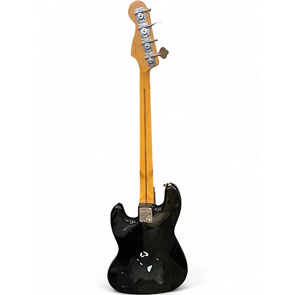 Used Fender Deluxe Jazz Bass Black Electric Bass Guitar