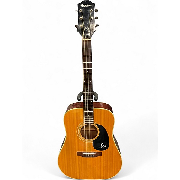 Vintage 1974 Epiphone FT145 Natural Acoustic Guitar