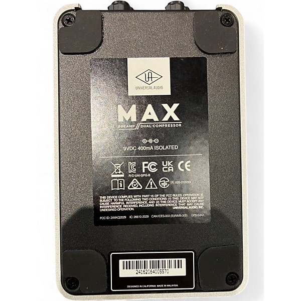 Used Universal Audio MAX PRE AMP DUAL COMPRESSOR Effect Pedal