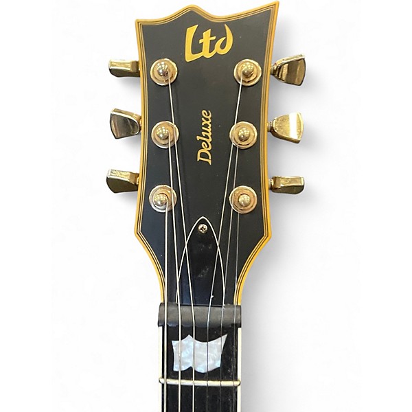 Used ESP LTD EC1000 Deluxe Satin Black Solid Body Electric Guitar