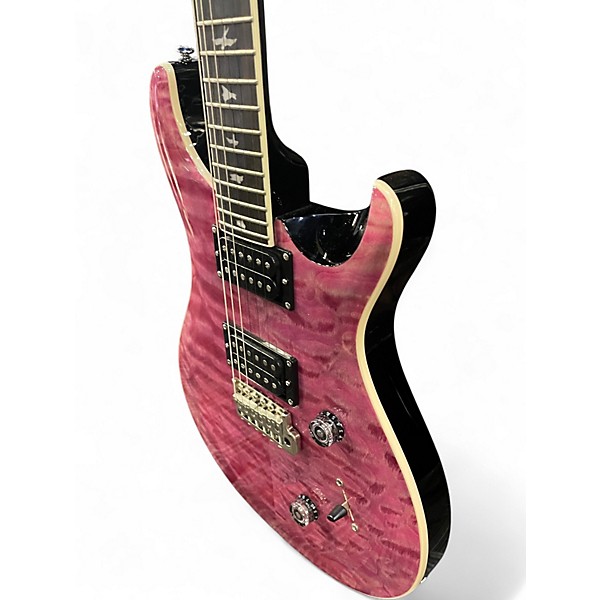 Used PRS SE Custom 24 VIOLET QUILT Solid Body Electric Guitar