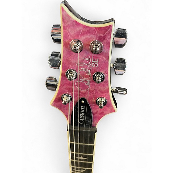 Used PRS SE Custom 24 VIOLET QUILT Solid Body Electric Guitar