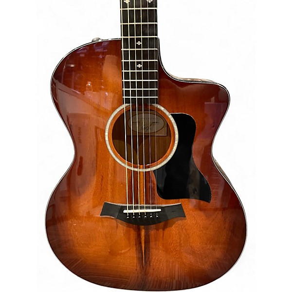 Used Taylor 224CEKDLX Sunburst Acoustic Electric Guitar