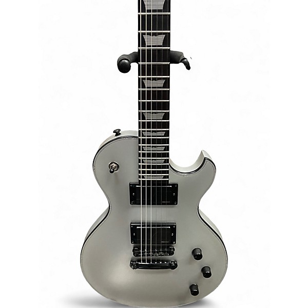 Used 2018 Schecter Guitar Research SOLO-II Platinum Silver Solid Body Electric Guitar