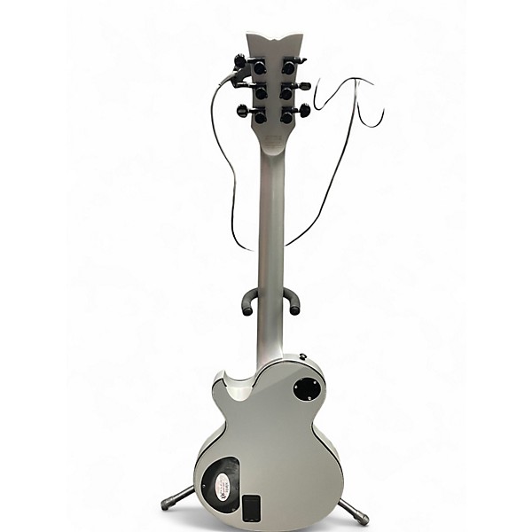 Used 2018 Schecter Guitar Research SOLO-II Platinum Silver Solid Body Electric Guitar