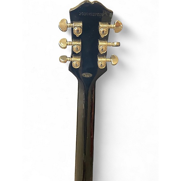 Used Epiphone Les Paul Custom Bats in Flight Silverburst Solid Body Electric Guitar