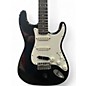 Used Squier Stratocaster Black Solid Body Electric Guitar