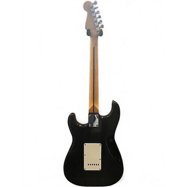 Used Squier Stratocaster Black Solid Body Electric Guitar