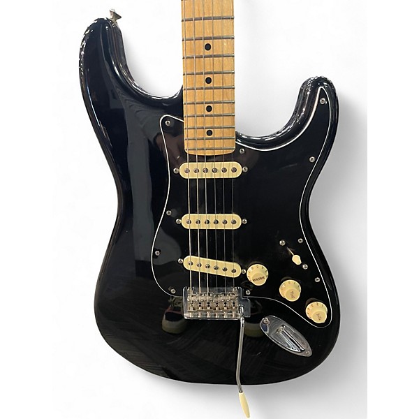 Used Fender Player Stratocaster Black Solid Body Electric Guitar