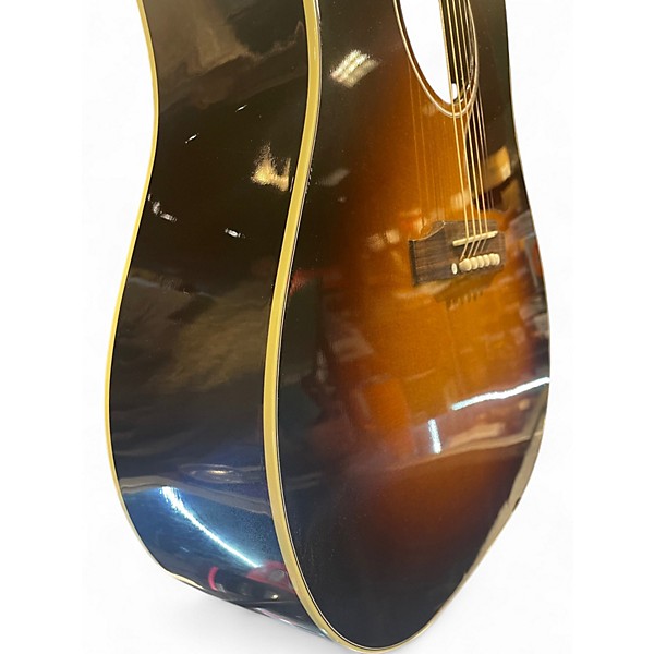 Used Gibson J45 Standard 2 Tone Sunburst Acoustic Electric Guitar