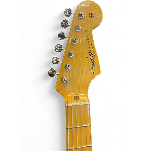 Used Fender Eric Johnson Thinline Stratocaster Vintage White Hollow Body Electric Guitar