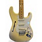 Used Fender Eric Johnson Thinline Stratocaster Vintage White Hollow Body Electric Guitar