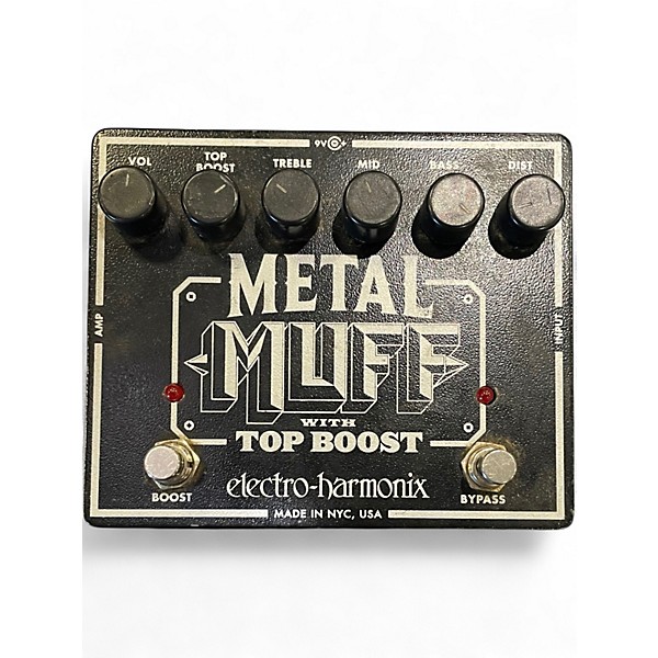 Used Electro-Harmonix Metal Muff Distortion With Top Boost Effect Pedal