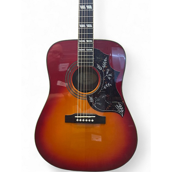 Used Epiphone HUMMINGBIRD/HS Cherry Sunburst Acoustic Guitar