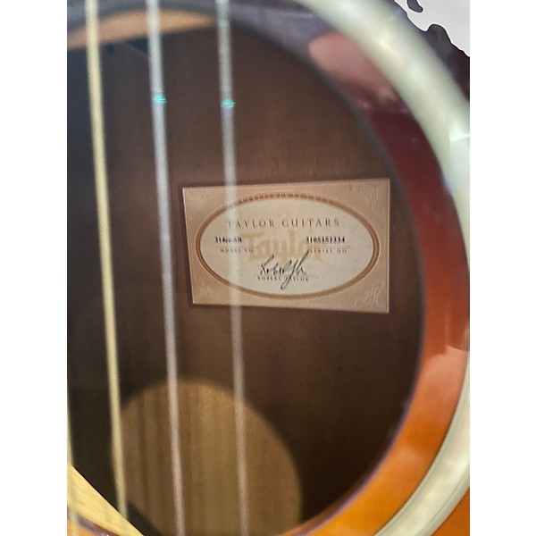 Used Taylor 214CE 3 Tone Sunburst Acoustic Electric Guitar