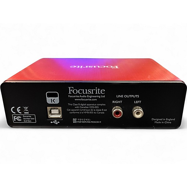 Used Focusrite Scarlett Solo Audio Interface