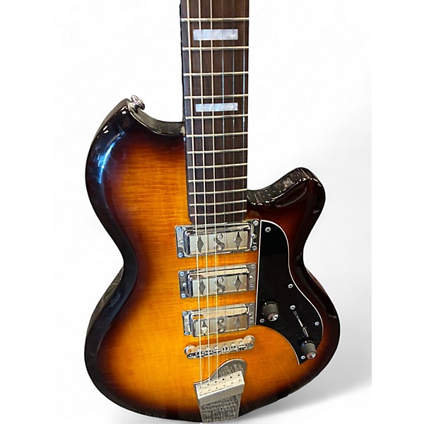Used Supro 2030BM Hampton Tobacco Burst Solid Body Electric Guitar