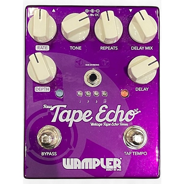 Used Wampler Faux Tape Echo Delay Effect Pedal
