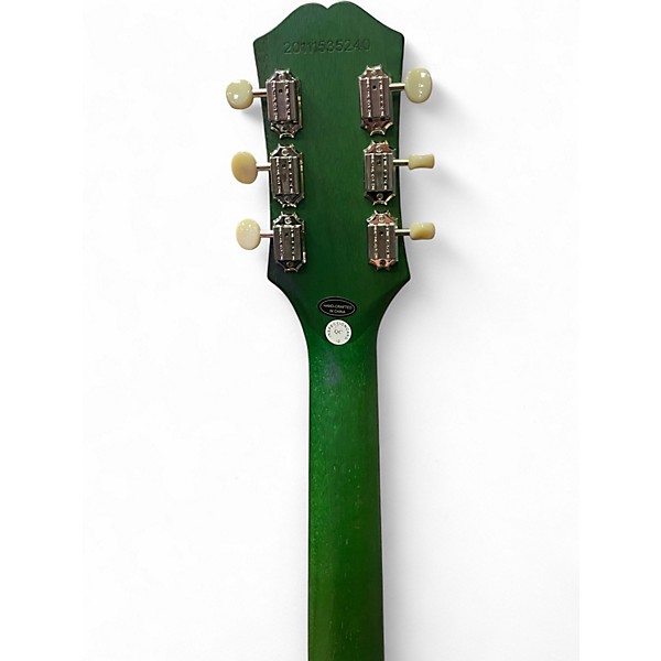 Used Epiphone SG Classic Worn P90 Green Solid Body Electric Guitar