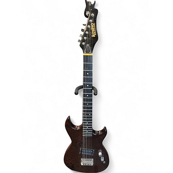 Used Kasino S STYLE ELECTRIC CRACKLE BURST Solid Body Electric Guitar