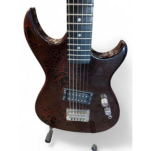 Used Kasino S STYLE ELECTRIC CRACKLE BURST Solid Body Electric Guitar