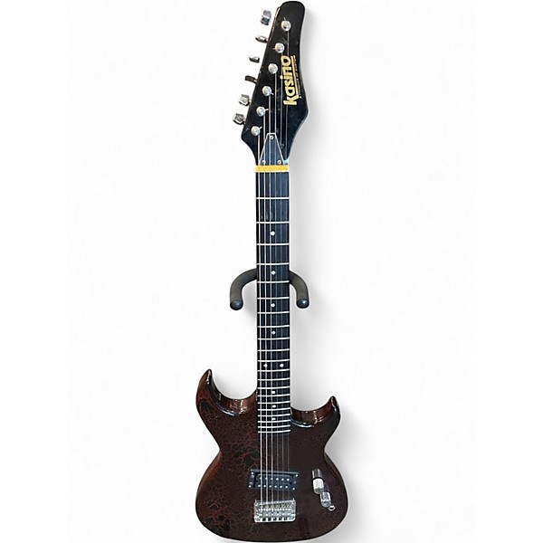 Used Kasino S STYLE ELECTRIC CRACKLE BURST Solid Body Electric Guitar