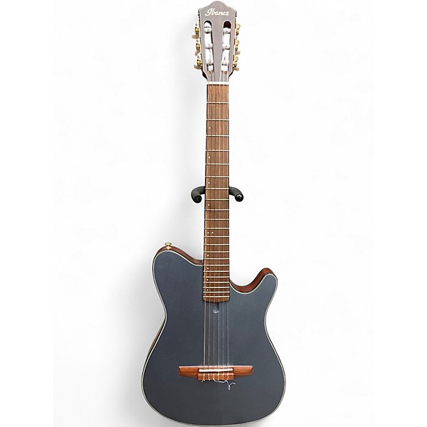Used Ibanez FRH10N Metallic Blue Classical Acoustic Electric Guitar