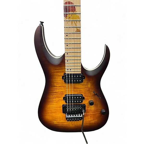 Used Ibanez RGAR42mfmt choclate Burst Solid Body Electric Guitar