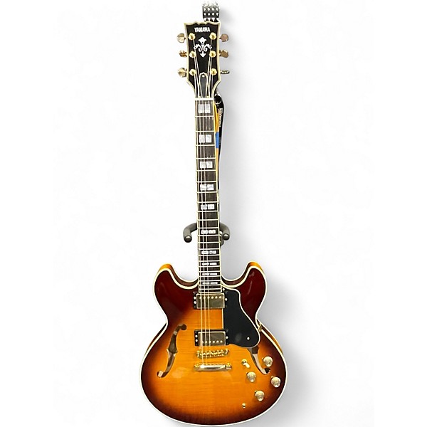Used Yamaha sa2200 Tobacco Burst Hollow Body Electric Guitar